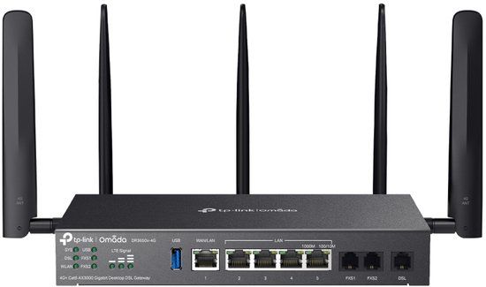 TP-Link Omada DR3650v-4G AX3000 Wi-Fi 6 Gigabit Desktop DSL Gateway