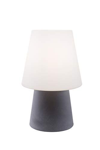 8 seasons design - Elegante vloer- en tafellamp No. 1 grijs (E27, 60 cm, IP44, UV- en weerbestendig, lichtontwerp voor binnen en buiten)