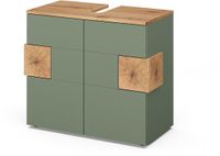Vicco Eden Wastafelonderkast – 73.1 x 64 cm Groen/Kunstzinnig