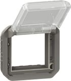 adapter Legrand plexo 069880l adapter - voor mozaïekfunctie - transparante klep - componeerbaar - antraciet