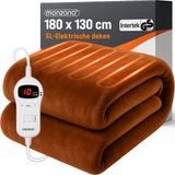 Monzana Elektrisch Deken - 10 Temperatuurstanden 180x130cm - Bruin