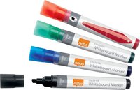 Nobo Liquid Ink Whiteboard Markers - Assorted Colors - Pack of 10
