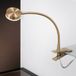 ORION LED klemlamp Mira, flexibele arm, goud