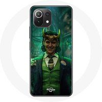 Maniacase Hoesje voor Xiaomi Mi 11 Lite Loki Thor Ragnarok met Helm Poster Karakter Serie Seizoen 1