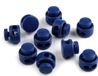 cyclingcolors 5 x eindstuk, koordstopper, 13 x 15 mm, ronde kleding van kunststof, stopperkoord, verstelbare sluiting, elastisch koord, schoenen, rugzakken, tent, camping, blauw