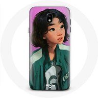 Maniacase Hoesjes voor Samsung Galaxy J5 2017 Inktvis spel Kang Sae Byeok kunst