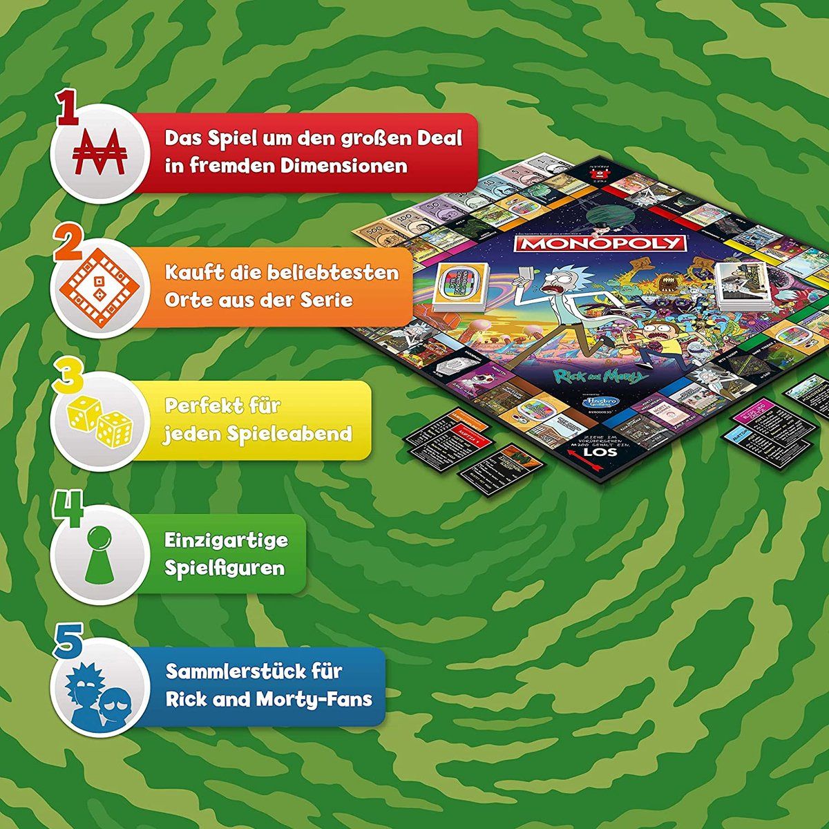 Winning Moves Win45069 Monopoly, Rick and Morty Thema
