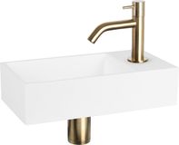 Differnz SOLID Fonteinset Gebogen Mat Goud - 8712793559574