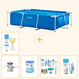 Intex Rechthoekig Frame Zwembad - 260 x 160 x 65 cm - Blauw