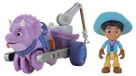 Dino Ranch Miguel & Tango - Figurine avec dinosaure et véhicule - Env. 7,5 cm - Dès 3 ans