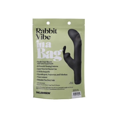 Doc Johnson Rabbit Vibrator - Black