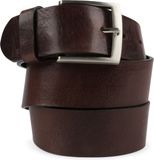 Suitable Ceinture Cuir Marron Foncé - Taille 95 - Ceinture en cuir pour hommes
