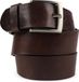 Suitable Ceinture Cuir Marron Foncé - Taille 95 - Ceinture en cuir pour hommes