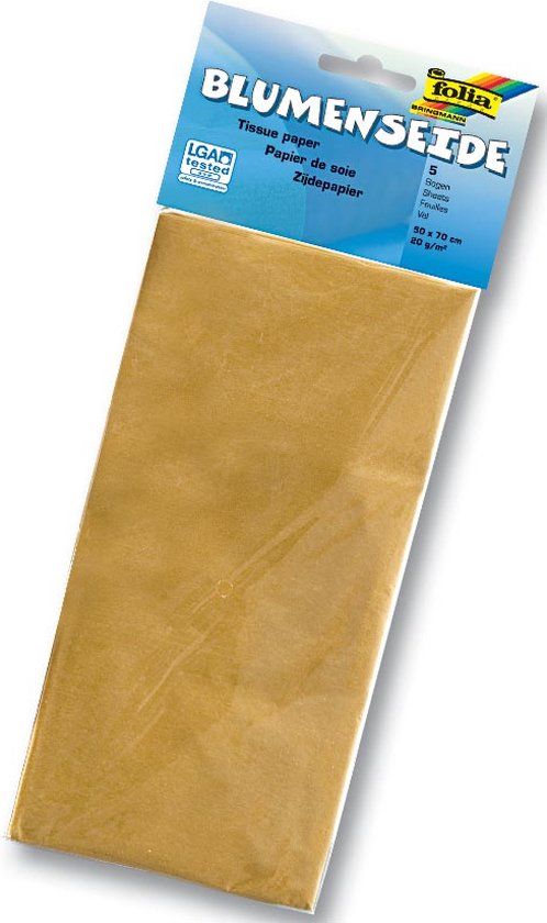 Folia zijdepapier goud A4 20 g - 1 stuk(s)