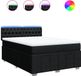 vidaXL Boxspringbed met matras, stof, zwart, 160x200 cm
