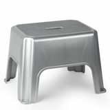 Plasticforte Keukenkrukje/opstapje - 40 x 30 x 28 cm - Zilver