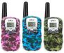 UPLY Set talkies-walkies van 3 - 5KM Bereik - Camouflage Blauw/Roze/Groen