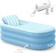 Baignoire gonflable sans marque 63" pour Adultes avec pompe à air électrique - Bleu
