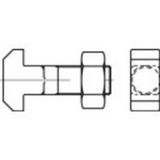TOOLCRAFT Hamerkopbout M12 80 mm Vierkant DIN 186 Staal 10 stuk(s)