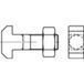 TOOLCRAFT Hamerkopbout M12 80 mm Vierkant DIN 186 Staal 10 stuk(s)