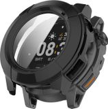 Wigento Coros Beschermhoes van kunststof voor de Coros Nomad smartwatch + gehard glas (9H), zwart