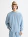 Scotch & Soda 3 Crosses Garment-dyed Sweatshirt Faded Denim Blauw Maat S