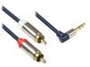 Alcasa GC-M0067 audio kabel 5 m 3.5mm 2 x RCA Blauw