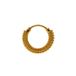 Lucardi - Dames Stalen goldplated helixpiercing - Staal - Goudkleurig