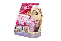 Simba Chi Chi Love Kawaii-Pixel Chihuahua Pluche hond met pixelhart, outfit en draagtas, schattig knuffeldier voor kinderen, 20 cm, vanaf 3 jaar