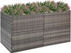 Maison Exclusive - Jardinière grise, 157x80x80 cm, en résine tressée