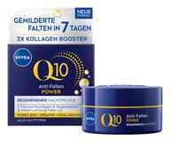 NIVEA Q10 Anti-Falten POWER Soin de nuit, Crème de nuit, Femmes, Tous types de peau, Visage, Anti-rides, Fortifiant, Hydratant, Régénérant, 50 ml