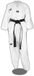 Dorawon Dobok Taekwondo brodé Unisexe Manches longues Blanc/Blanc Polyester Coton 170