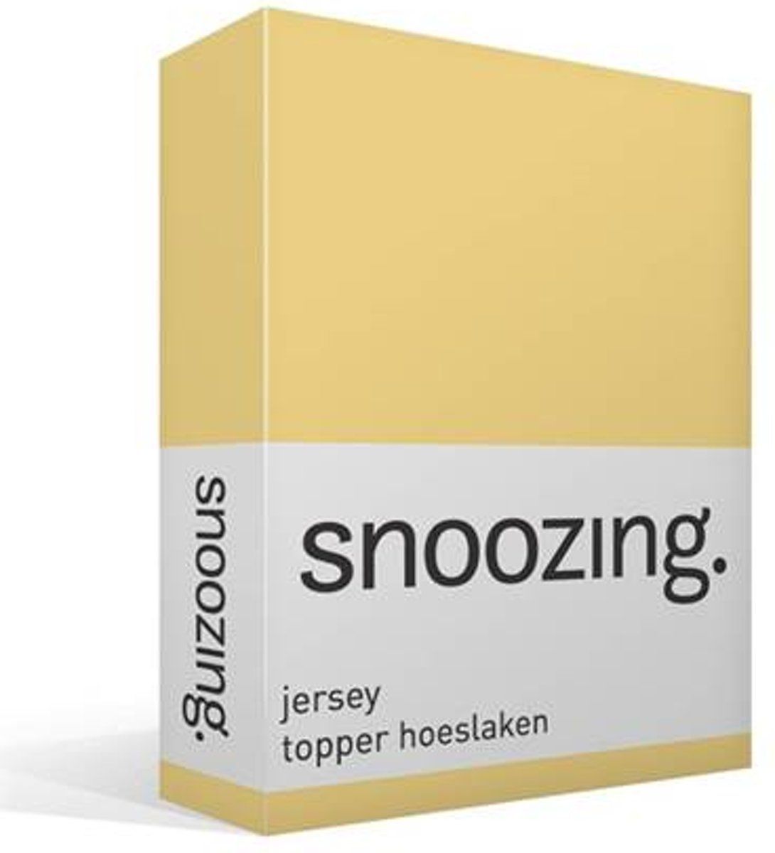 Snoozing Jersey - Topper Hoeslaken - 80/90x200 cm - Geel
