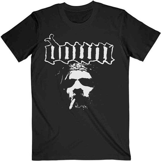 de.phononet Down - Face Heren T-shirt - L - Zwart