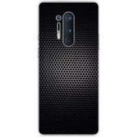 OnePlus Bedrukt siliconen hoesje compatibel met OnePlus 8 Pro Dark metal