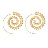 LGT JWLS Lookinggoodtoday Goudkleurige Spiraal Oorstekers Dames verguld