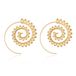 LGT JWLS Lookinggoodtoday Goudkleurige Spiraal Oorstekers Dames verguld