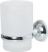 Spirella Tandenborstelhouder Badkamer – Borstelhouder van Staal en Glas – Campagne Serie – Badkamer Accessoires met Schroef- of Lijmbevestiging