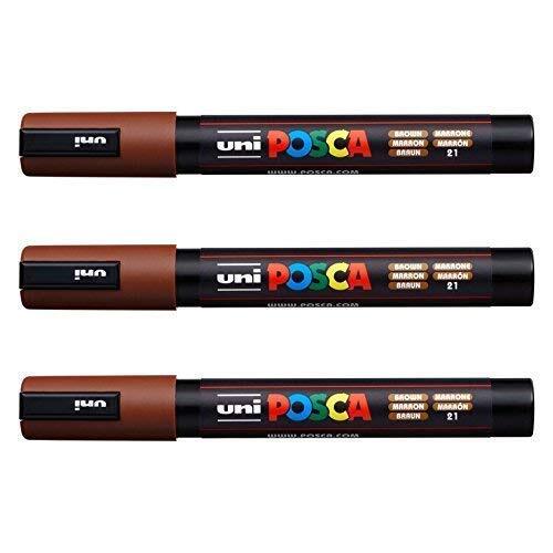 Posca PC-5M by Uni-Ball - [Pack van 3] Bruin