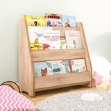 Zeo Wood Boekenkast Kind - Boekenrek Kinderkamer - Montessori Boekenkast - Houtkleur
