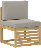 vidaXL - Buiten - Midden - Sofa - Massief - Acacia - Hout - Wit