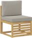 vidaXL - Buiten - Midden - Sofa - Massief - Acacia - Hout - Wit