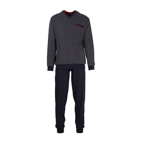 Götzburg pyjama donkerblauw/rood/wit