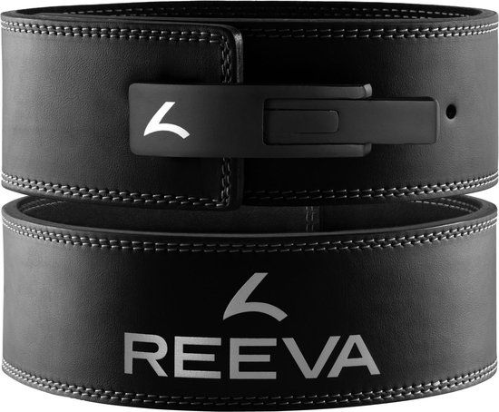Reeva Sportgear Reeva Lifting Belt (10MM) - XS - Zwart (Microfiber) - Buffelleer - Gewichthefriem - Lever belt - Powerlift Riem - Fitness - Bodybuilding