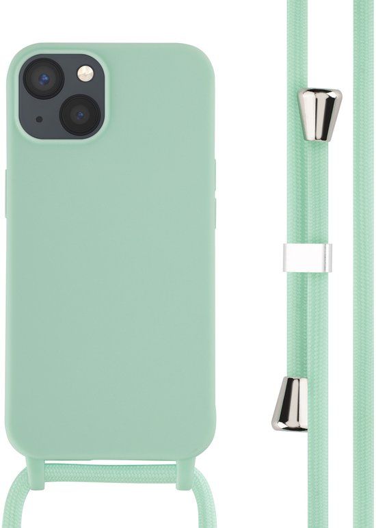 imoshion Siliconen hoesje met koord voor de iPhone 13 - Mintgroen