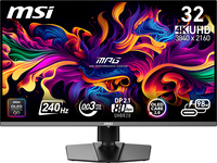 MSI MPG 322URX QD-OLED 31.5 inch 4K Gaming Monitor - 240Hz, 0.03ms, G-Sync