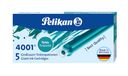 Pelikan 310656 inktpatronen 4001 GTP/5, 5-pack, turquoise
