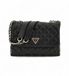 Guess Giully II 2 Compartiment Convertible Schoudertas 23 cm Zwart