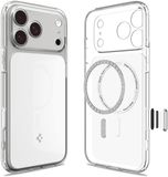Spigen Ultra Hybrid T MagFit Hoesje Geschikt voor Apple iPhone 17 Pro - Back Cover Compatibel met MagSafe / Qi2 - Transparant Wit