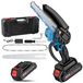 StarTech Elektrische mini-kettingzaag - 15 cm zaagblad - 3000 W - werkt op accu